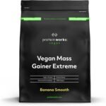 THE PROTEIN WORKS - Vegan Mass Gainer Extreme | High Calorie Protein Powder | Weight Gainer | Vitamins & Minerals | 10 Shakes | Banana Smooth | 2kg - Image 2
