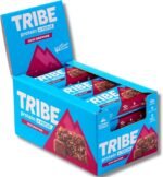 TRIBE Protein + Focus Flapjack Bar - Choc Brownie - High Protein Snack - 9 Energy & Focus Nutrients - 10g Protein, Lions Mane, Plant Based, Vegan Snack & Gluten Free (60g x 12 Bars) - Image 2