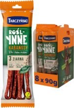 Tarczyński Vegan Kabanos Sausage Seeded 90G (Pack of 8) – 27g of Protein – Free from GMO – Plant Based Snack – Multipack - Image 2