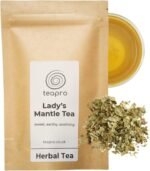 Teapro Lady Mantle Herbal Tea Loose Leaf 100g | Lady's Alchemilla Vulgaris Herb | Caffeine-Free Herbal Infusion | Period Cramp & Hormone Balance Tea for Women | Natural Lady Mantle Loose Tea - Image 2