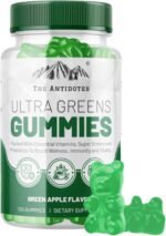 The Antidotes Ultra Greens Gummies – Super Greens Supplement with Probiotics & Digestive Enzymes – Boost Energy, Digestion & Immunity – Sugar-Free & Delicious – 120 Apple Flavour Vegan Gummies - Image 2