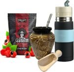 The Yerba Project Mate Tea Guarani Energy | Natural Strong Drink Complete Set Begginer's Kit Booster |Guarani 500g Starter Ceramic Cup 300ml Yerbomos 2.0| Bombilla - Image 2