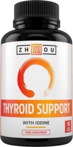 Thyroid Support Supplement for Women - 90 Vegan Capsules - Advanced Complex with 13 Ingredients Including Iodine, Magnesium, Vitamin B12, L-Tyrosine, Schizandra & Cayenne - Zhou - Image 2
