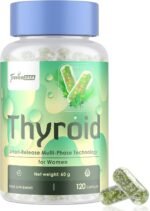 Thyroid Support for Women, Smart-Release Microsphere Capsules, with Iodine, Ashwagandha & 20B CFU Probiotics, for Energy, Metabolism & Gut Health, 120 Capsules - Image 2