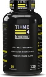 Time 4 Synbiotic – Advanced Vegan Friendly Prebiotics & Probiotic Supplement, Prebiotic Fibre Blend, Friendly Bacteria, 20 Billion CFU, Lactobacillus, Gut Health Supplements 120 Capsules 30 Day Supply - Image 2