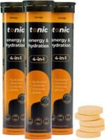 Tonic Health Energy and Hydration Tablets - 15 Vitamins, Minerals, Plants with Panax Ginseng, No Sugar Effervescent Multivitamins - Rehydration Electrolytes Tablets, Mango 60 Count - Image 2