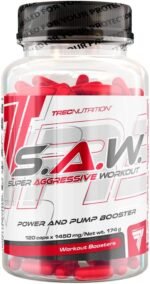 Trec Nutrition S.A.W. Muscle Building Maximized Focus and Massive Pump Energy 120 Capsules - Image 2
