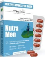Trèsible Men's Multivitamins and Minerals | Nutra Men 28 Tablets | 33 Essential Nutrients | Primrose Extract and Ginkgo Biloba | Vegetarian, Gluten Free, Halal | No Synthetic Binders or Coating - Image 2