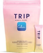 Trip Peach Yuzu Electrolyte Powder | Daily Hydration with Sodium, Magnesium, Vitamin D & More | Sugar Free + Vegan | Pack of 20 x 7.2 g sachets - Image 2