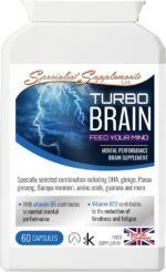Turbo Brain (Mental Performance Brain Supplement), 60 Capsules - Image 2