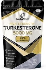 Turkesterone 5000mg | 120 Vegan Capsules | High Strength | Standardized to 20% Ajuga Turkestanica Extract | For Muscle Growth & Recovery | Pure Extract No Additives Or Fillers | UK Made | by NutriVolv - Image 2