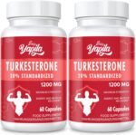Turkesterone Supplement - 1200mg Ajuga Turkestanica Extract Standardized to 20% Turkesterone, Max Strength for Bodybuilding, 120 Vegan Capsules, 2 Package - Image 2
