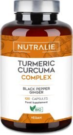 Turmeric & Black Pepper + Ginger Curcumin - 1420mg - Organic Turmeric Curcumin Ginger - 120 Capsules Nutralie - Image 2