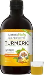 Turmeric Curcumin with BioCultures & Enzymes - Fermented High Strength Liquid Turmeric Supplement with Black Pepper & Ginger Equivalent to 2 Turmeric Capsules - Pineapple Passionfruit - Image 2