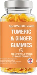 Turmeric & Ginger Gummies | Natural Orange Flavour | Chewable Supplement with Curcumin & Black Pepper for Joint & Digestive Support | 120 Gummies | UK Made - Image 2