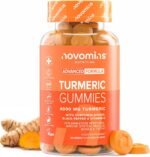 Turmeric Gummies – 4000mg High Strength Turmeric and Ginger Gummies with Curcumin, Black Pepper & Vitamin D – Tumeric Supplements Joint Support –Immunity, Muscle & Bone – Novomins - Image 2