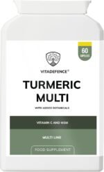 Turmeric Multi, Vegan Food Supplement with Vitamin C and MSM, 60 Capsules - Image 2