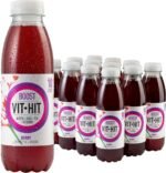 VIT HIT BOOST - 12 x Berry + Ginseng + Rooibos Tea | Vegan, Low Sugar, Low Calories, Vitamin Drink | 100% RDA of 8 Vitamins (500ml x 12 Bottles) - Image 2