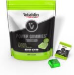 VITALDIN Sport Power Gummies Electrolytes – Electrolyte Replacement – 120 mg Sodium, 90 mg Potassium, 20 mg Magnesium per Serving + Vitamin B6 – 30 Chewable Gummy Bites – Lime Flavour – Vegan - Image 2
