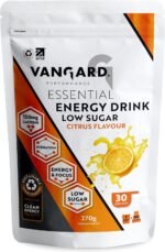 Vangard Essential Energy Drink - Citrus Flavour (270g - 30 Servings), Everyday Energy & Hydration Powder With Low Sugar and Vitamin B12 - Image 2