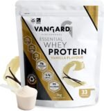 Vangard Essential Whey Protein Powder Vanilla Flavour (1kg - 32 Servings), Soluble Halal Protein Shake, 23g of Protein Per Serving - Image 2