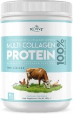 Vanilla Multi Collagen Protein Powder - 400g - Unsweetened - 5 Types of Collagen Peptides - Hydrolysed Grass Fed Bovine, Wild Caught Marine & Free-Range Chicken - Keto Approved - Image 2
