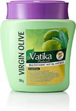 Vatika Naturals Multivitamin Virgin Olive Hair Mask - 500g | Hot Oil Treatment Enriched With Multivitamin | Sweet Almond & Henna Extracts For Anti-Frizz Hair Treatment - Image 2
