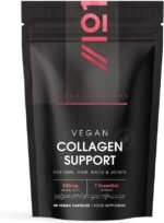 Vegan Collagen Supplements for Women & Men - High Strength 90 Capsules (3 Months Supply) - with Biotin, Lysine, Bamboo Silica, Zinc, Vitamin C, E & A - by Alpha01 - Image 2