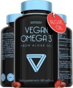 Vegan Omega 3 Capsules - High Strength DHA from Algae Oil with Flaxseed Oil, Astaxanthin, Vitamin E - Algae Omega 3 Vegan - 60 Easy Swallow Softgel Tablets - Sustainable Vegetarian DHA Supplements - Image 2