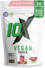 Vegan Protein Powder – Strawberry Banana, Plant-Based, Dairy-Free, Gluten-Free, No Soy or Sugar, Supports Muscle Growth & Recovery – Informed-Sport Certified, Delicious Taste - Image 2