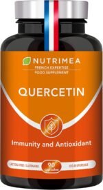 Vegan Quercetin 600mg with Bromelain & Vitamin C - 90 Softgels - Powerful Antioxidant & Immunity Booster - Excipient Free - French Expertise - Nutrimea - Image 2