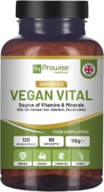 Vegan Vital Multivitamins and Minerals | 120 Vegan Multivitamin Capsule | Calcium, Vitamin B12, Vitamin B2, Vitamin D3, Selenium, Iodine, Zinc & Iron | by Prowise Healthcare - Image 2