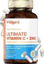 Vegan Vitamin C And Zinc by Wellgard - Maximum Recommended Daily Intake of Zinc, Made In UK - Image 2