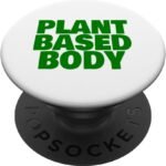 Veganism Plant Based Vegan Bodybuilding Fitness Nutrition PopSockets Swappable PopGrip - Image 2