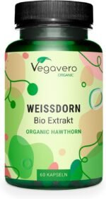 Vegavero Organic Hawthorn Berry Capsules | 2800 mg (4:1 Extract) | NO Additives | Lab-Tested | Natural Antioxidants Supplement | Vegan - Image 2