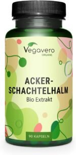 Vegavero Organic Horsetail Extract 1000 mg | Natural Source of Silica | NO Additives | Hair, Skin & Nail Supplement | Equisetum Arvense Extract | 90 Capsules | Vegan - Image 2