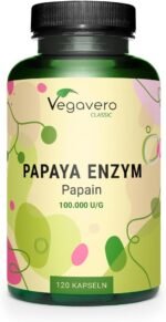 Vegavero Papaya Enzyme | 2,100 mg Papain | 100% Natural: Carica Papay Fruit Extract | NO Additives | 120 Vegan Capsules - Image 2