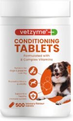 Vetzyme Conditioning Tablets for Dogs (500 Tablets) - With B Complex Vitamins to Promote Fitness and Support a Healthy Immune System - Image 2