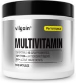 Vilgain Performance Multivitamin - 13 Vitamins, 10 Minerals, Spectra™ antioxidants, probiotics, Vegan, high Absorption, for Active Athletes & Regeneration, Supports Energy, 90 Capsules - Image 2