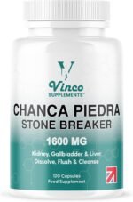 Vinco Chanca Piedra Capsules - Stone Breaker -1600mg – 120 Capsules - Peruvian Source - Kidney Stone Crusher Gallbladder Support - Dissolve, Flush & Cleanse - Made in The UK - Image 2