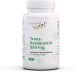 Vita World Trans-Resveratrol from Japanese Knotweed Extract 550 mg 60 Capsules Vegan/Vegetarian Made in Germany - Image 2