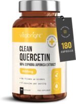 VitaBright Quercetin Supplement 1000mg | 180 Capsules - 2 Daily | 500mg Capsules - Take 2 Daily | Quercetin Powder Bio Flavonoids Supplements | Vegan | No Additives | Made in Britain - Image 2