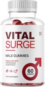 Vital Surge Male Gummies – Ashwagandha & Lemon Balm Supplement for Men – Energy, Performance & Vitality Support – 60 Vegan Gummies - Image 2