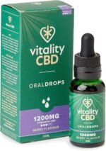 Vitality CBD Oral Drops in hempseed Oil, 1200 mg, Berry, 30ml, NO THC - Image 2