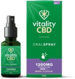 Vitality CBD Oral Spray in MCT Oil, 1200 mg, Berry, 30 ml, NO THC - Image 2