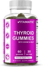 Vitamatic Vegan Thyroid Support Gummies with Iodine & Kelp - 60 Count - Improve Your Energy & Increase Metabolism - Plant Based - Image 2