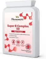 Vitamin B Complex B-50 90 Capsules (V) (not Tablets) High Potency Vegan B-Complex with PABA. Made in The UK- Pharmanostix - Image 2