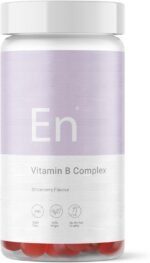 Vitamin B Complex Gummies - Sugar Free | 2 Months Supply - 60 Vegan Gummies | High Strength | Vitamin B1, B2, B3, B5, B6, B9 and B12 | Vitamin D3 | Natural Strawberry Flavour - Image 2