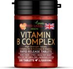 Vitamin B Complex High Strength 180 Tablets (6 Month Supply) - B1, B2, B3, B5, B6, B12, Biotin & Folic Acid for Men & Women, Vegan & Vegetarian-Friendly - Image 2