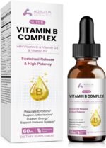 Vitamin B Complex Liquid Drops, 11 in 1 B Complex Vitamins High Strength with B1, B2, B3, B5, B6, B7, B9, B12 - Vitamin C, D3, K2 for Immune & Energy Metabolism, Brain & Heart Support, 60ml - Image 2